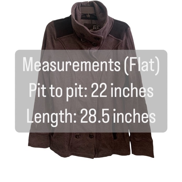 5for20 FOX gray button down coat - Picture 3 of 14